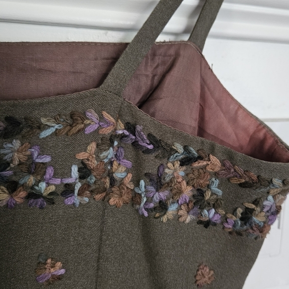 90s Laundry Shelli Segal embroidered mini sheath dress - Picture 6 of 11